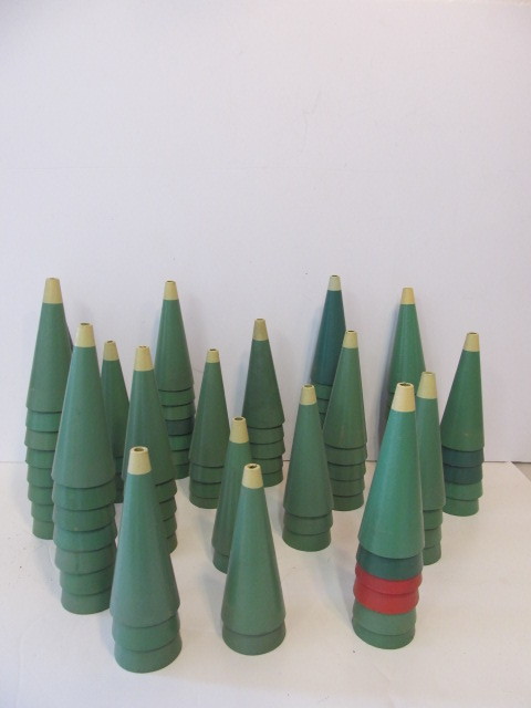 lot 15 image: LARGE Lot of NOS Vintage 1950s Funnel-Type Noisemakers 