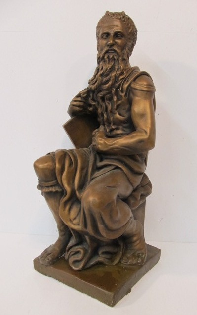 lot 31 image: Large Vintage 18 Marwal MOSES & The 10 Commandments Statue