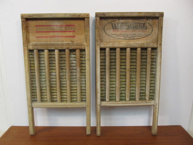 lot 136 image: Pair of Antique Primitive Washboards