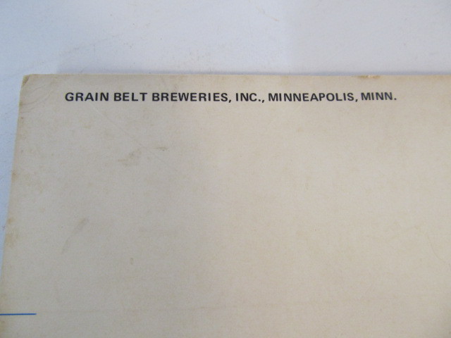 lot 253 image: Large Vintage Grain Belt STORZ Premium Store Display Beer Sign