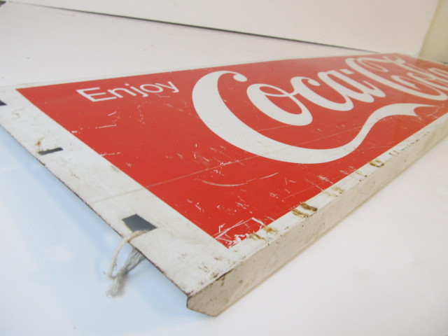 lot 208 image: Vintage COCA COLA Metal Advertising Display Sign