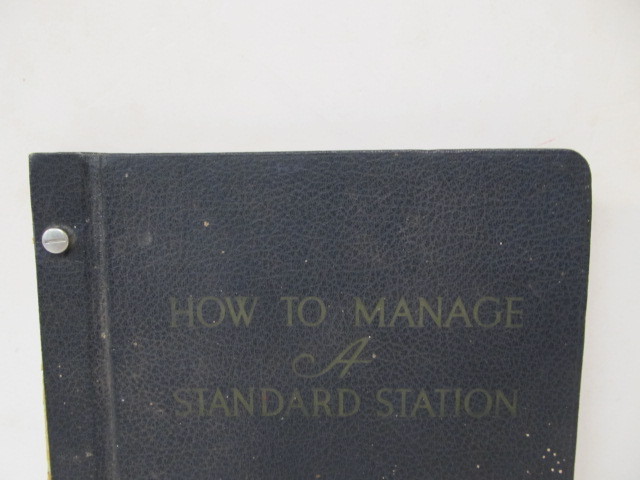 lot 229 image: Orig 1934 Standard Oil HOW TO MANAGE A STANDARD STATION Employee Binder