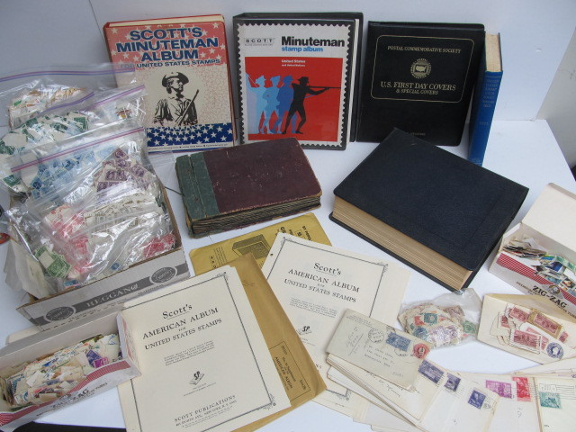 lot 262 image: Large Collection of Vintage & Antique Stamps
