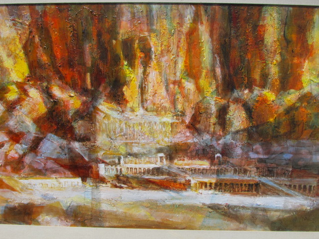 lot 3 image: Original Mid Century Signed Oil on Canvas Painting by Listed Artist Edward D. Turner