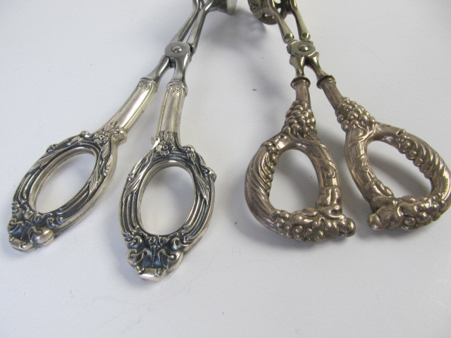 lot 288 image: Vintage Sterling Silver Tongs