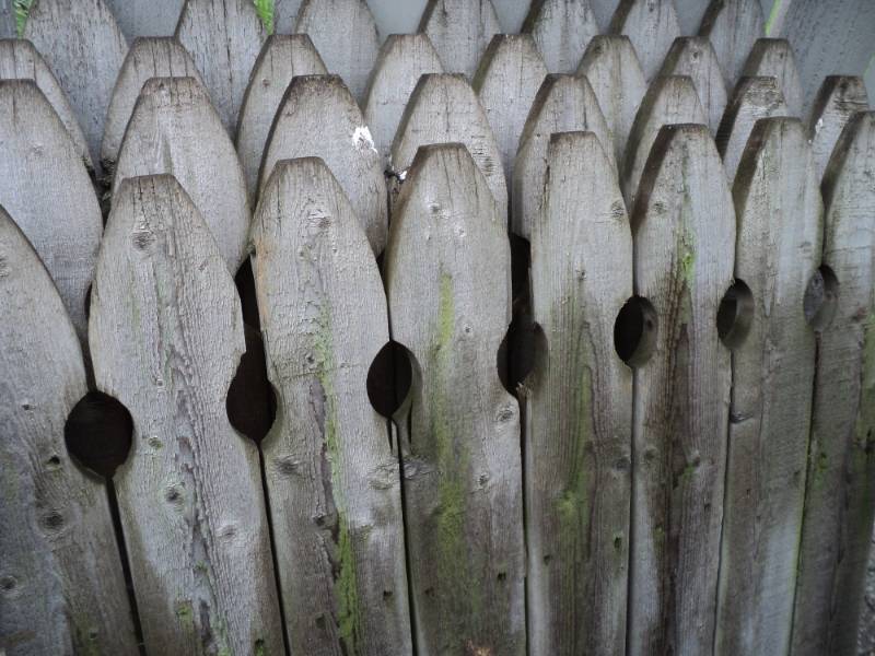 lot 37 image: 3 Long Gothic Fence Panels 86 x 42...