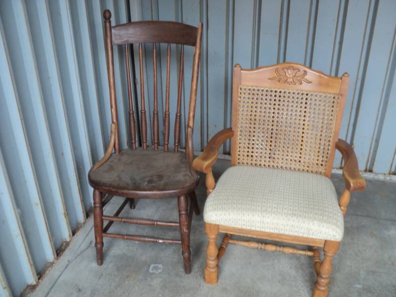 lot 95 image: 2 Chairs as found...