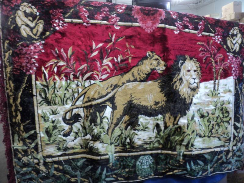 lot 104 image: Wall Tapestry with Fringe 74 x 48 ...