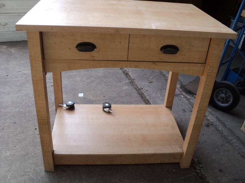 lot 212 image: Kitchen Island Cabinet 35 x 24 x 33...