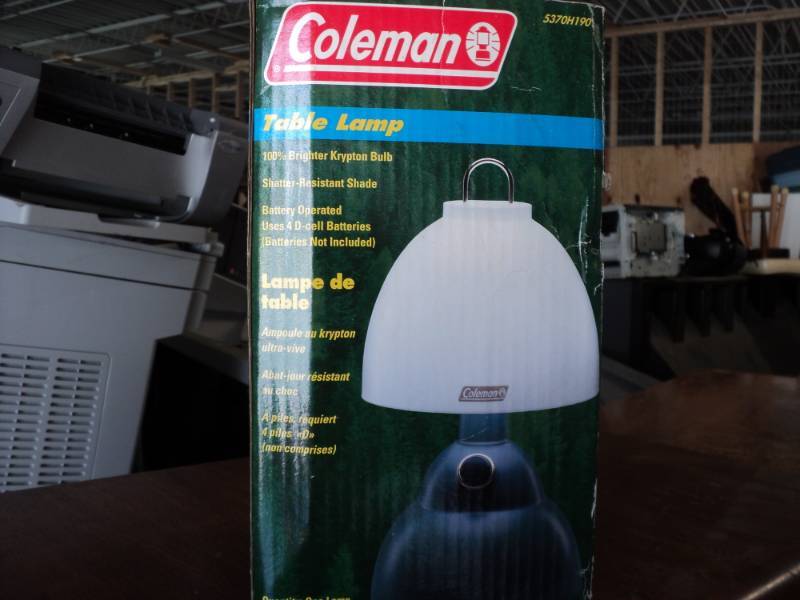 lot 217 image: Coleman Table Lamp...
