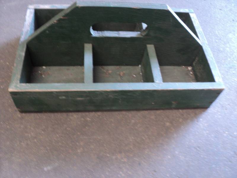 lot 222 image: Wood Box with Compartments 20 x 12...