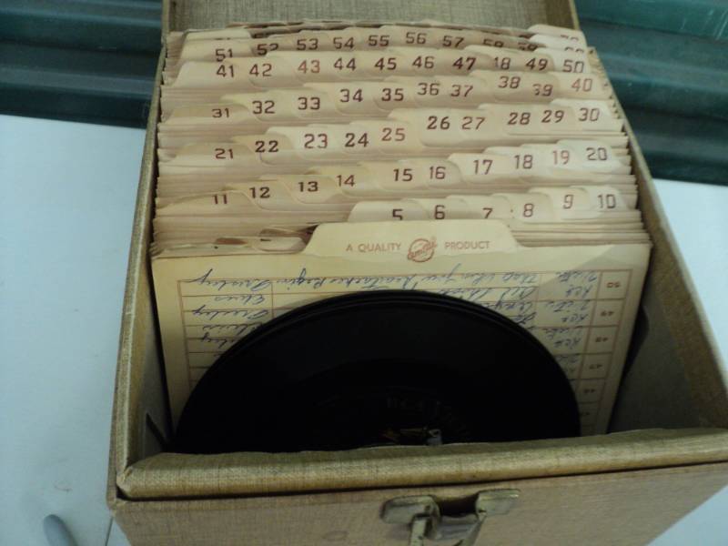 lot 227 image: Box of 45s Records most are ELVIS...
