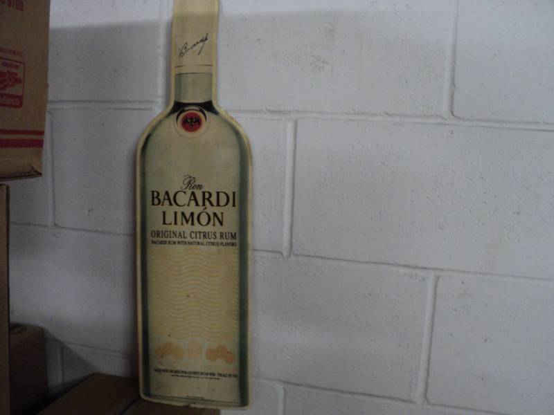 lot 263 image: Bacardi Limon Metal Sign 7 x 24...