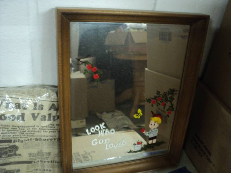 lot 279 image: Look Who God Loves Mirror new  10 ...