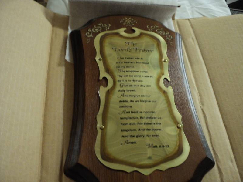 lot 280 image: Home Interiors The Lords Prayer n...
