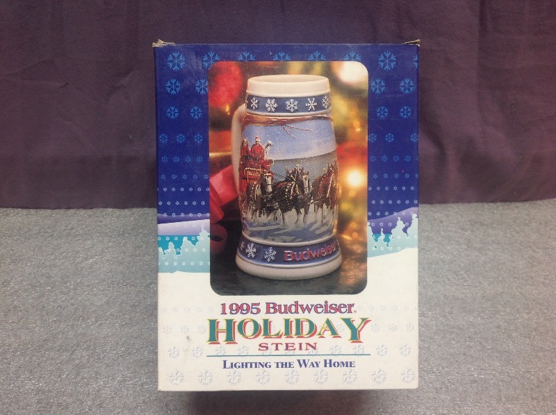 lot 81 image: 1995 Budweiser Holiday Stein