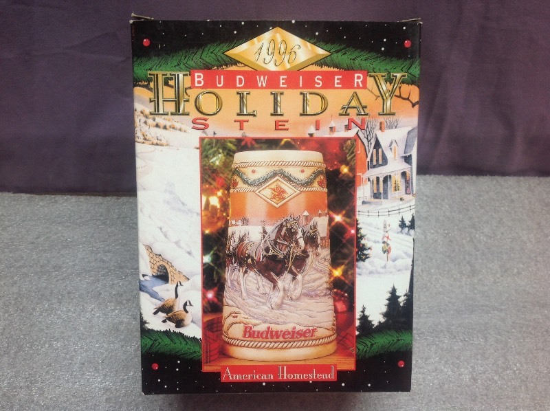 lot 82 image: 1996 Budweiser Holiday Stein