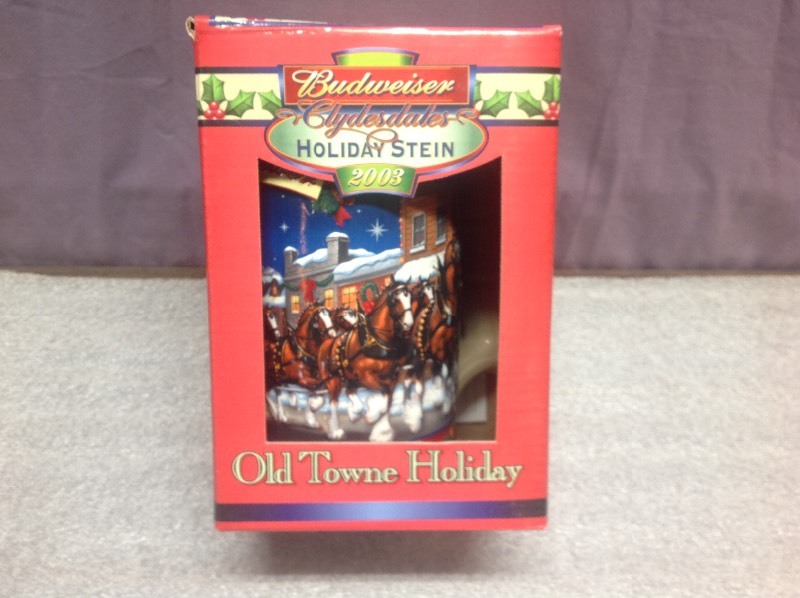 lot 88 image: 2003 Budweiser Holiday Stein