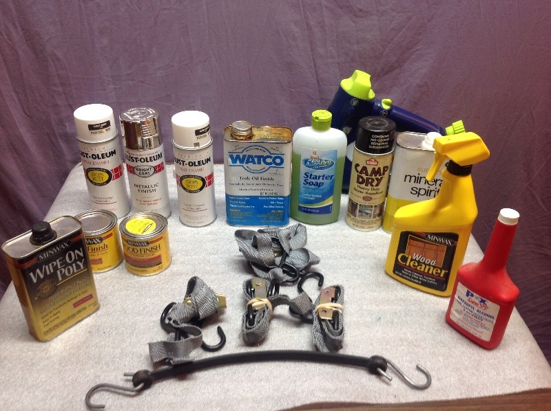 lot 110 image: Paint, Tie Down Straps & More