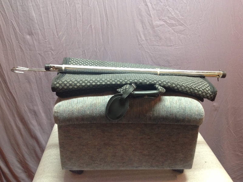 lot 112 image: Rolling Footstool, Garment Carrier and Closet Extension