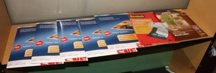 lot 33 image: Laminating Pouches Supplies Lot