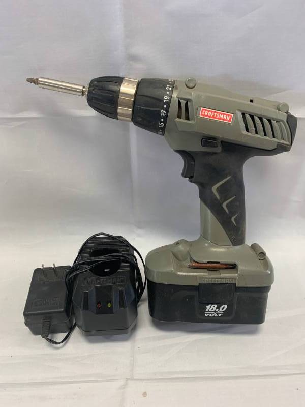 Craftsman 18 Volt Cordless Drill July Unclaimed Freight Auction