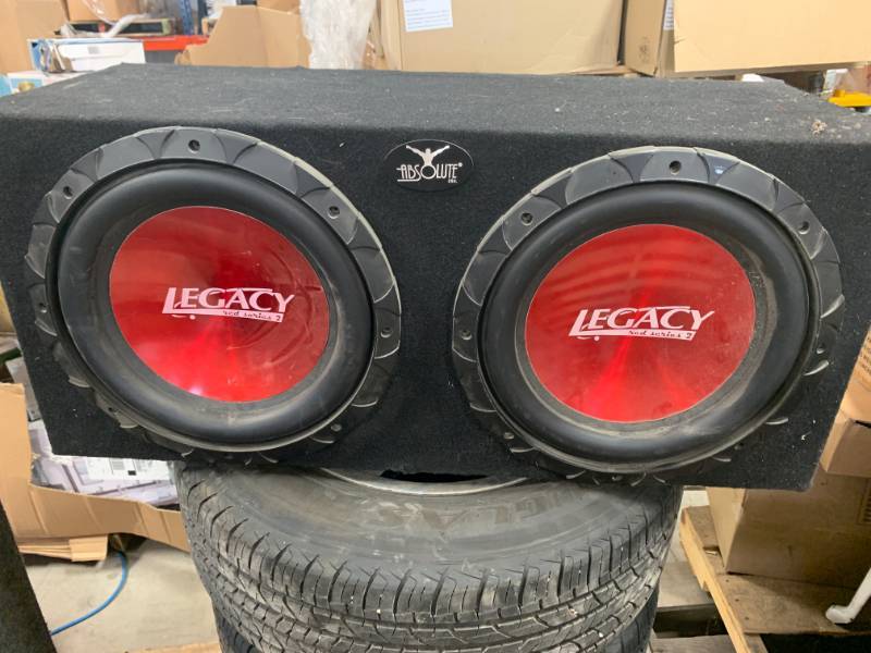 lot 101 image: Legacy Red Series 2 Subwoofers