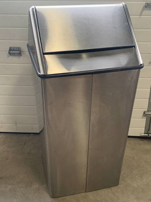 lot 106 image: Stainless Steel 37 12 Garbage Can