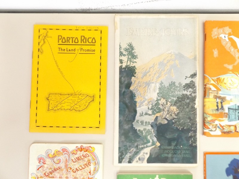 lot 39 image: Lot of Vintage Travel Brochures, Maps, etc.