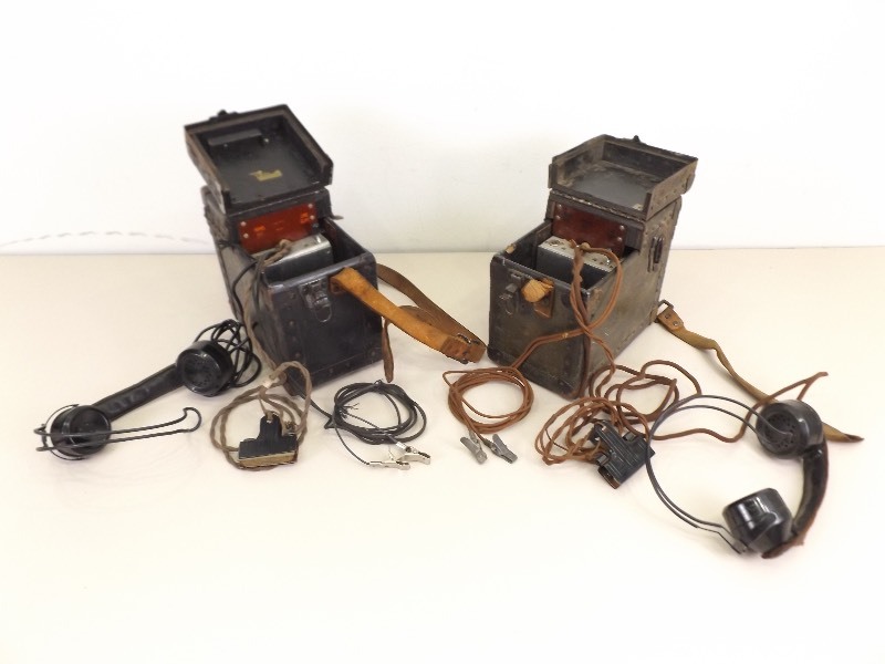 lot 56 image: 2 Vintage West Test Linemans Box Phones