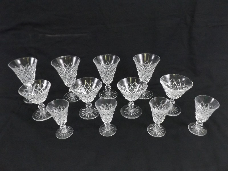lot 88 image: 12 Piece Costa Boda Champagne, Sherri, and Sorbet Cup Set