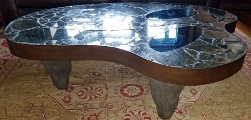 lot 1 image: Mayeron Cowles Sculptured Art Coffee Table