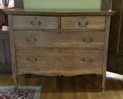 Antique Oak 4 Drawer Dresser On Casters St Anthony Park Moving
