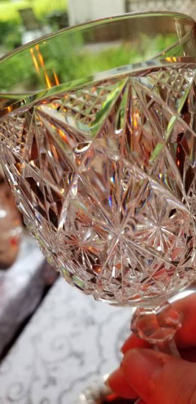 lot 10 image: Dorflinger Crystal Stemware Service,