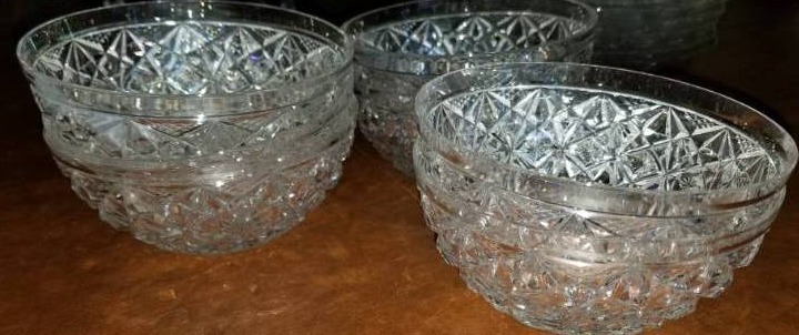 lot 36 image: Dorflinger Crystal Bowls and Cake Plates