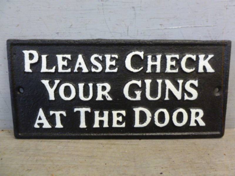 lot 245 image: Cast Iron Sign