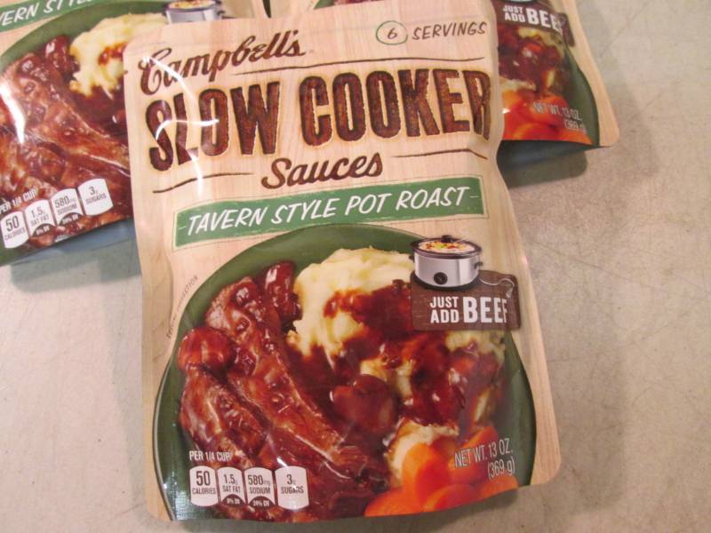 lot 13 image: 3 Pouches of Campbells Slow Cooker ...