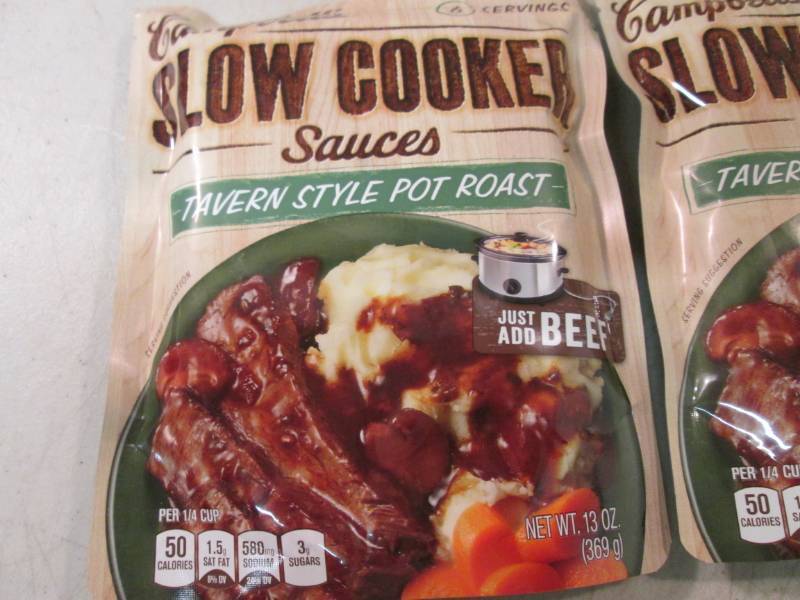 lot 15 image: 3 Pouches of Campbells Slow Cooker ...