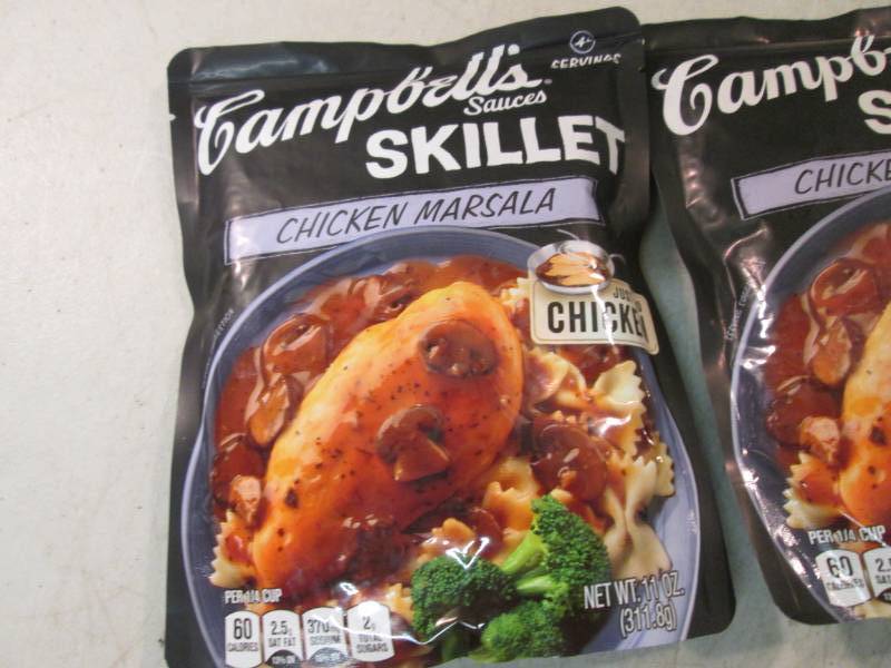 lot 17 image: 3 Pouches of Campbells Sauces Skill...