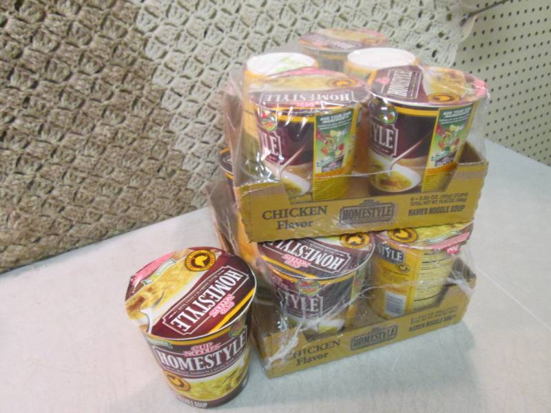 lot 27 image: 2 Cases of 6 Microwavable Cup Noodl...