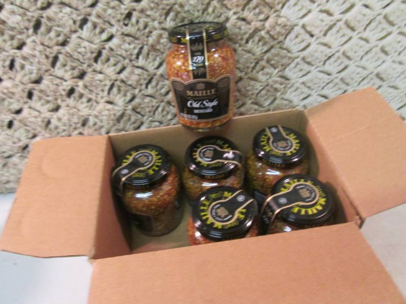 lot 45 image: Case of 6 Jars of Maille Old Style ...