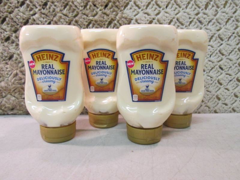 lot 49 image: 4 Bottles of Heinz Real Mayonnaise ...