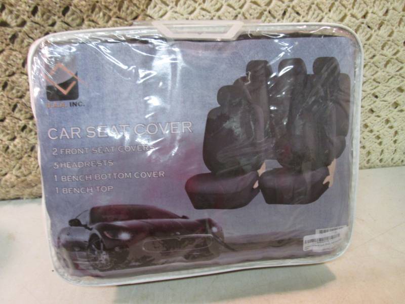 lot 100 image: Set of Black Universal Seat Covers ...