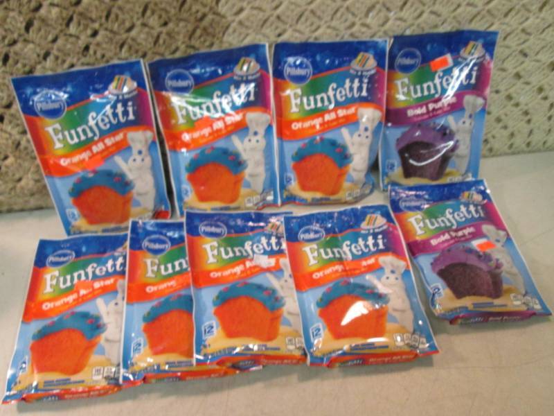 lot 133 image: 9 Packs of Funfetti Cupcake and Cak...