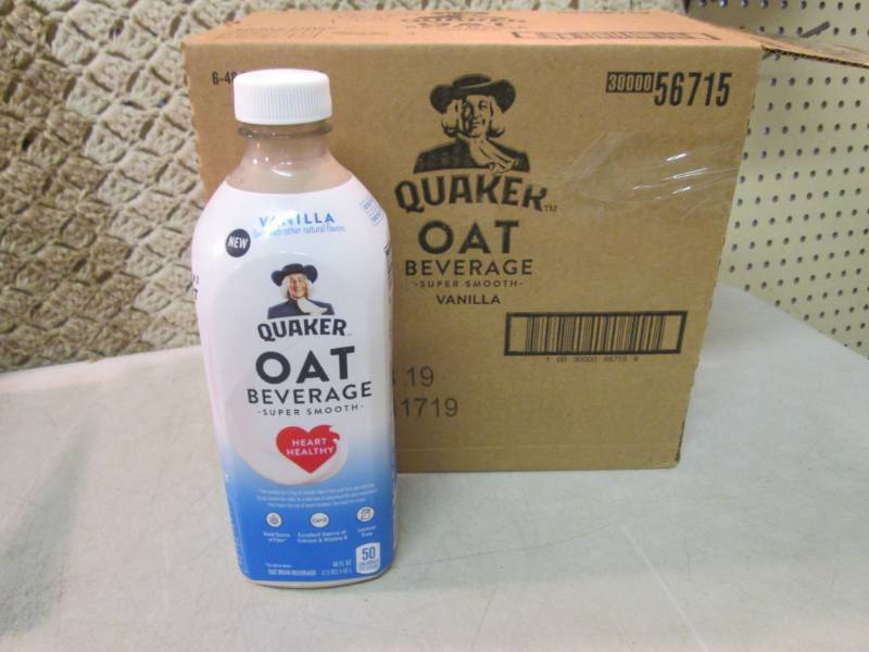 lot 140 image: 18 Cases of Quaker Oat Vanilla Beve...