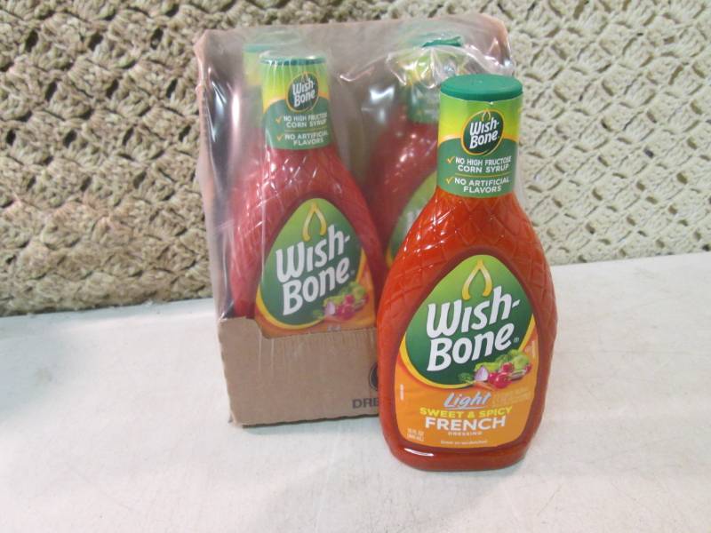 lot 178 image: 6 Bottles of Wish Bone Light Sweet ...