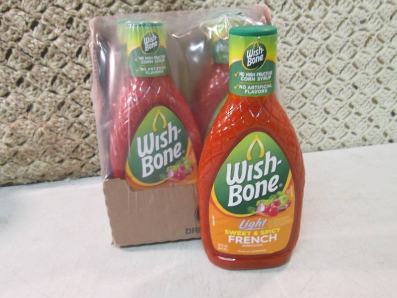 lot 179 image: 6 Bottles of Wish Bone Light Sweet ...
