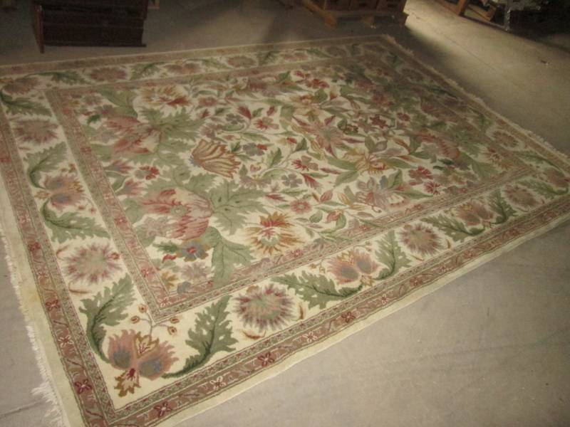 lot 203 image: Large Area Rug 8 12 ft x 12 ft...