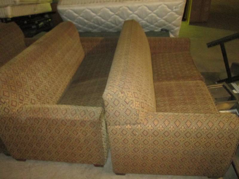 lot 210 image: Lot of 2 6 ft Hide-A-Bed Couches...