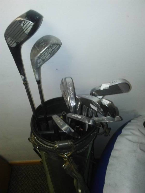 lot 64 image: Vintage MacGregor touring golf clubs.